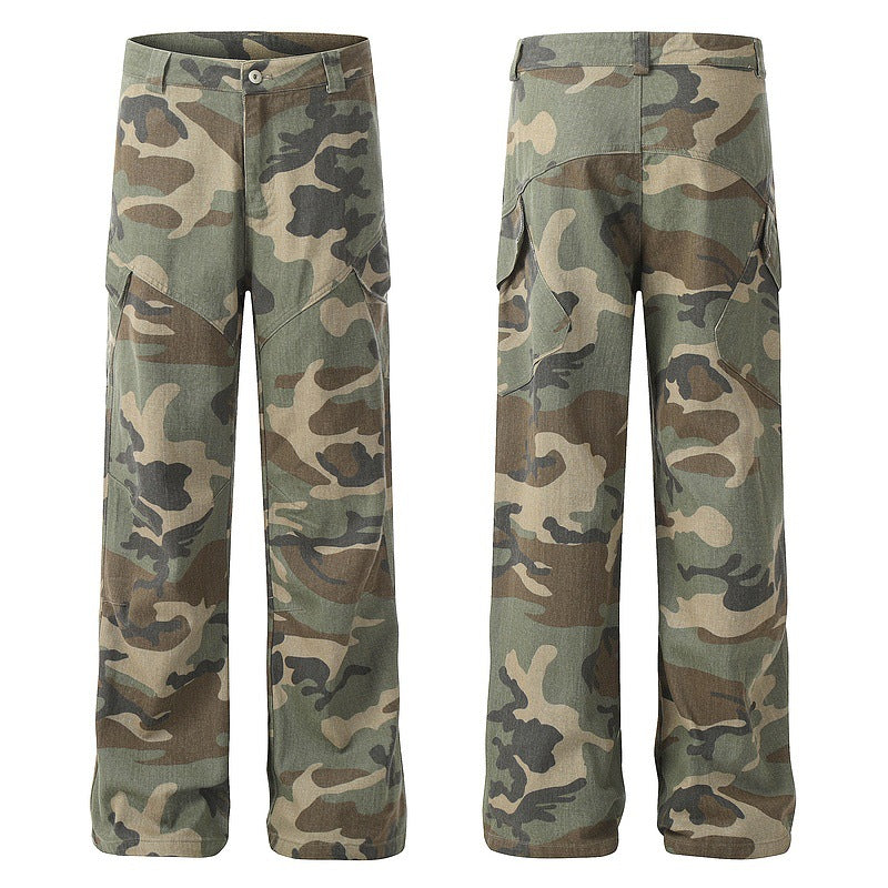 Camo Straight-Leg Utility Outdoor Pants