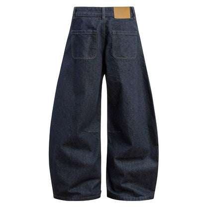 Retro Banana-Cut Denim Flare Pants
