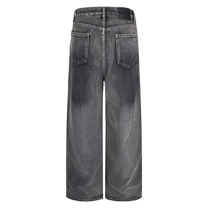 Vintage Cleanfit Patchwork Wide-Leg Jeans