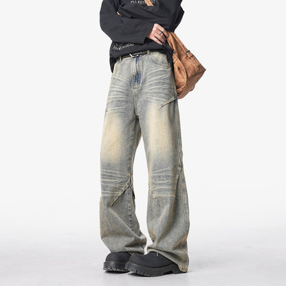 Lightning Crack Cleanfit Flared Denim Pants