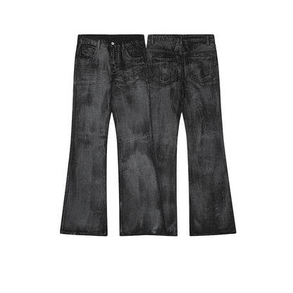 High-Street Relaxed Fit Denim Casual Pants