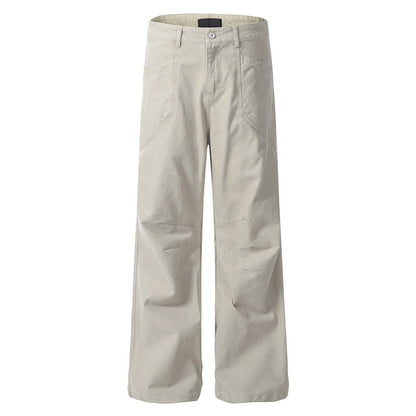Loose Fit Vintage Flared Workwear Pants – Melange Style