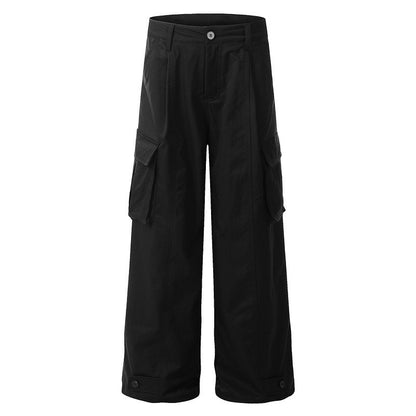 Vintage High-Waisted Loose Fit Utility Pants