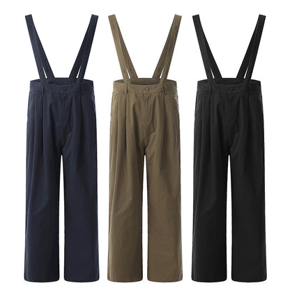 Canvas Workwear Overalls with Multi-Pocket Design